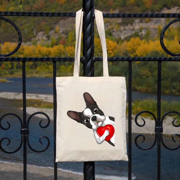 Boston Terrier Bostie Dog Kids Women Girls Canvas Tote Bag, funny design