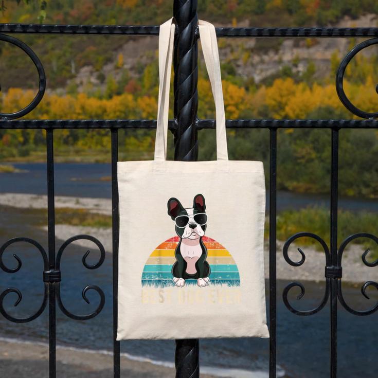 Boston Terrier Boston-Bulldog For Men Women Girls Kids Canvas Tote Bag, funny design