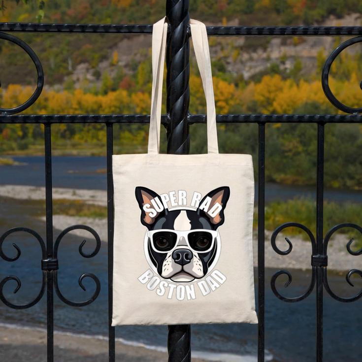 Boston Terrier Dad Father’s Day Dog Dad Men’s Canvas Tote Bag, Couple Gifts, Boston Terrier Dad Gifts, funny design
