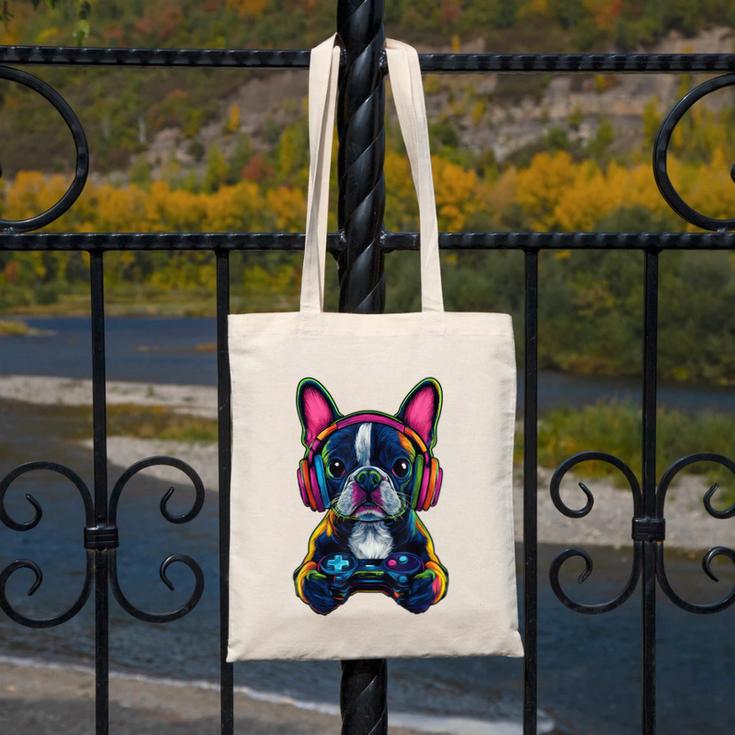 Boston Terrier Lovers Gaming Headphones Boston Terrier Canvas Tote Bag, funny design