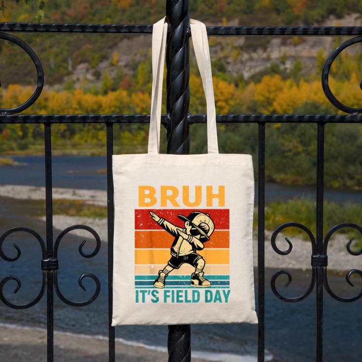 Bruh It's Field Day Teacher Happy Field Day Dabbing Boy Canvas Tote Bag, funny design Bruh It's Field Day Teacher Happy Field Day Dabbing Boy Canvas Tote Bag, funny design