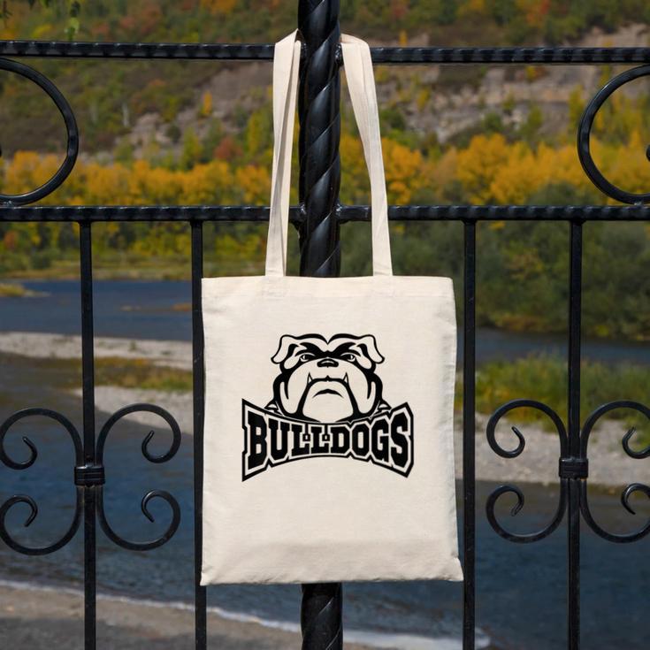 Bulldogs Teacher Student School Sports Fan Team Spirit Canvas Tote Bag, funny design Bulldogs Teacher Student School Sports Fan Team Spirit Canvas Tote Bag, funny design