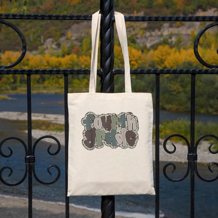Camo Team 4th Grade Squad Back To School Teacher Kids Boys Canvas Tote Bag, 4th Grade Teacher Gifts, funny design Camo Team 4th Grade Squad Back To School Teacher Kids Boys Canvas Tote Bag, 4th Grade Teacher Gifts, funny design