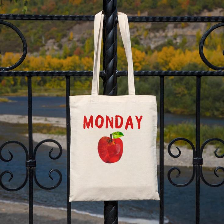 Caterpillar Friday Fruit Kindergarten Teacher Men Women Kids Canvas Tote Bag, funny design Caterpillar Friday Fruit Kindergarten Teacher Men Women Kids Canvas Tote Bag, funny design