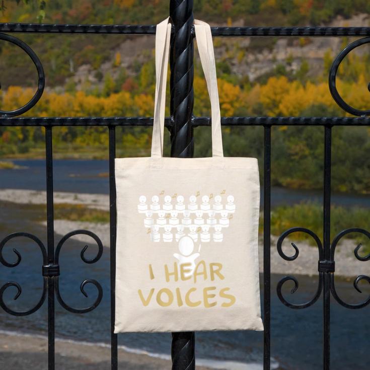 Choir Teacher Shirt I Hear Voices Chorister Tee Canvas Tote Bag, funny design Choir Teacher Shirt I Hear Voices Chorister Tee Canvas Tote Bag, funny design