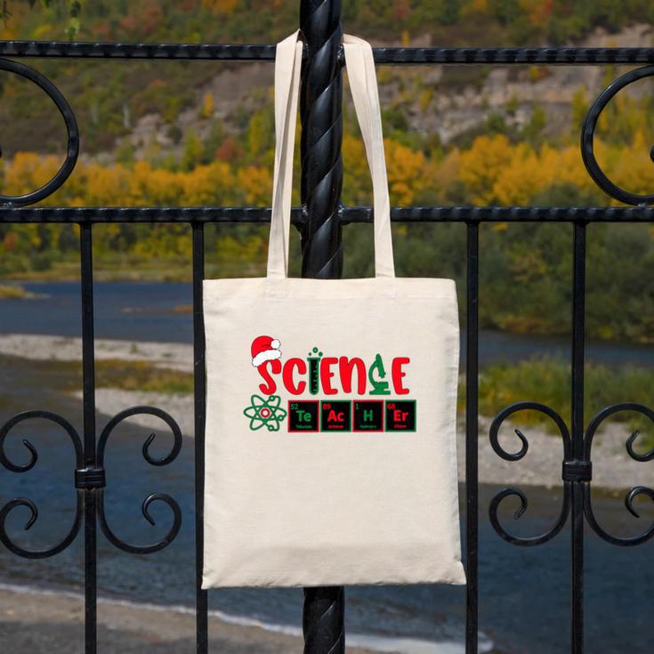 Christmas Science Teacher Santa Educator Chemical Elements Canvas Tote Bag, Science Teacher Gifts, funny design Christmas Science Teacher Santa Educator Chemical Elements Canvas Tote Bag, Science Teacher Gifts, funny design