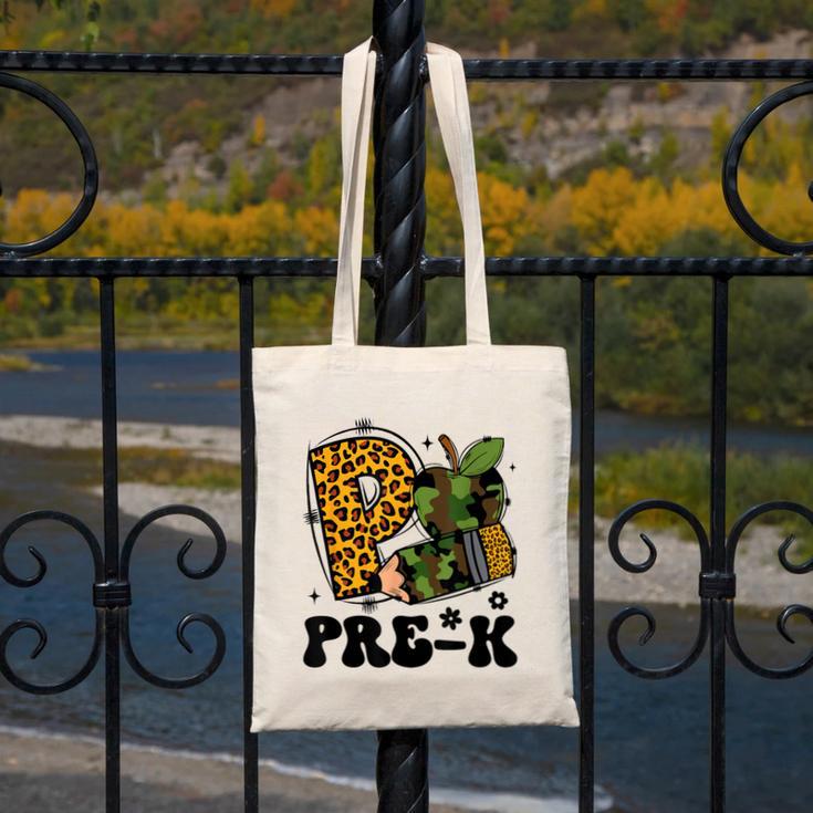 Cute Camo Pre K Back To School Teacher Kid Preschool Canvas Tote Bag, funny design Cute Camo Pre K Back To School Teacher Kid Preschool Canvas Tote Bag, funny design