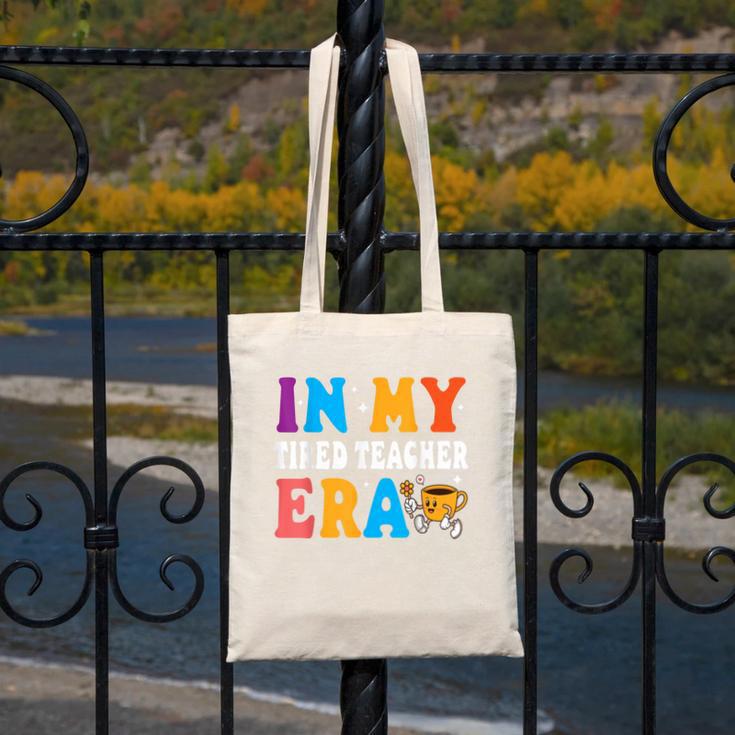 Cute Coffee Glass Face Happy Day In My Tired Teacher ERA For Men Women Canvas Tote Bag, funny design Cute Coffee Glass Face Happy Day In My Tired Teacher ERA For Men Women Canvas Tote Bag, funny design