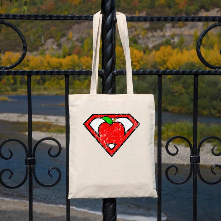 Cute Distressed Super Teacher Superhero Apple Shirt Canvas Tote Bag, Super Teacher Gifts, funny design Cute Distressed Super Teacher Superhero Apple Shirt Canvas Tote Bag, Super Teacher Gifts, funny design