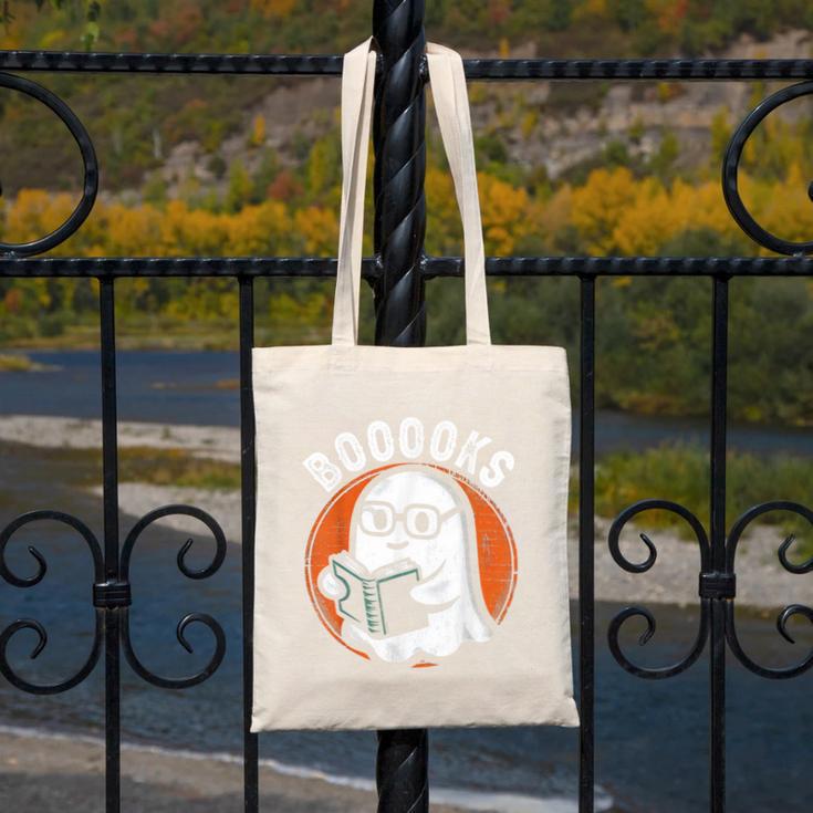 Cute Ghost Book Reading Books Lover Retro Halloween Teacher Canvas Tote Bag, funny design Cute Ghost Book Reading Books Lover Retro Halloween Teacher Canvas Tote Bag, funny design