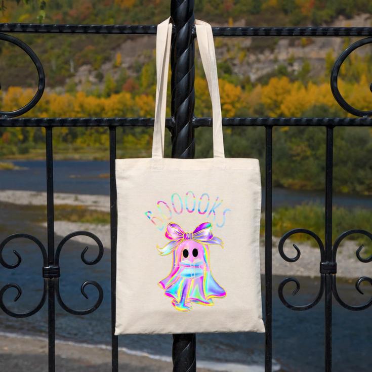 Cute Ghost Book Reading Halloween Teacher Top Girls Women Canvas Tote Bag, funny design Cute Ghost Book Reading Halloween Teacher Top Girls Women Canvas Tote Bag, funny design