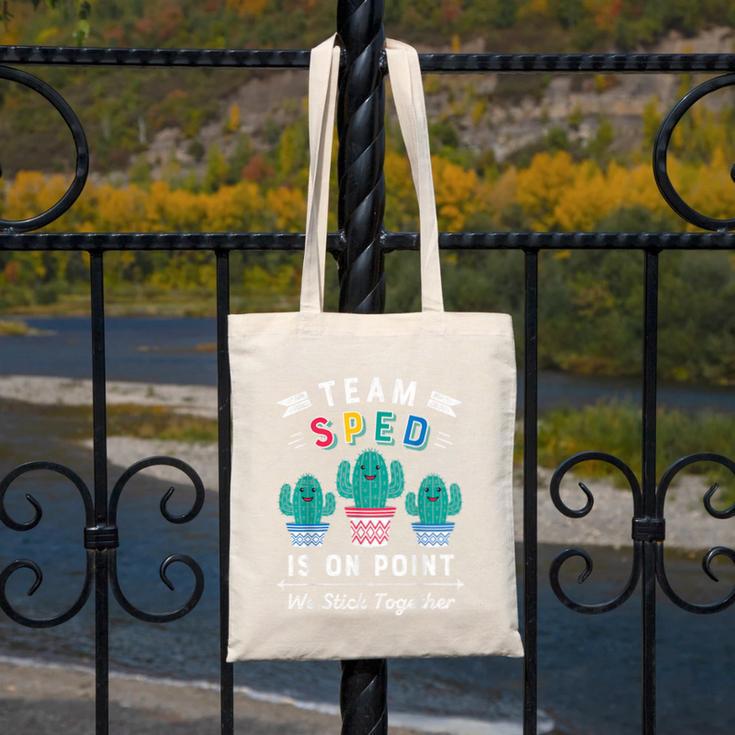 Cute SPED Teacher Special Education Cactus SPED Teacher Canvas Tote Bag, funny design Cute SPED Teacher Special Education Cactus SPED Teacher Canvas Tote Bag, funny design