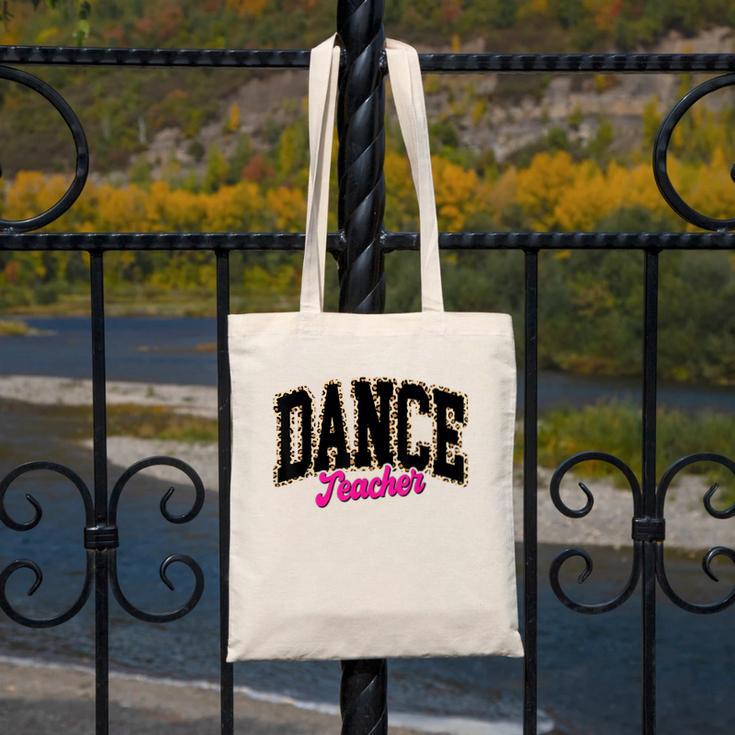 Dance Teacher Leopard Dancing Life Girls Women Dancer Canvas Tote Bag, funny design Dance Teacher Leopard Dancing Life Girls Women Dancer Canvas Tote Bag, funny design