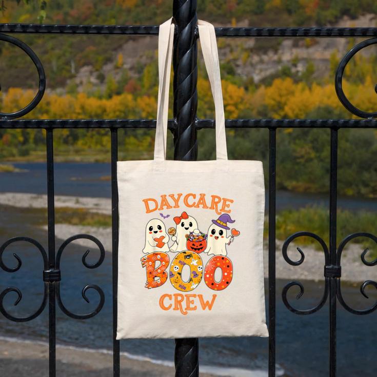 Daycare Boo Crew Halloween Spooky Costume For Teacher Canvas Tote Bag, funny design Daycare Boo Crew Halloween Spooky Costume For Teacher Canvas Tote Bag, funny design