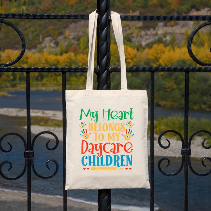 Daycare Children Childcare Provider Teacher PreK Nursery Canvas Tote Bag, funny design Daycare Children Childcare Provider Teacher PreK Nursery Canvas Tote Bag, funny design