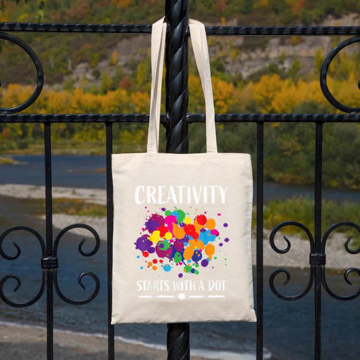 Dot Day Shirt Women Men Kids Girls Boys Teacher 2024 Dot Day Canvas Tote Bag, funny design
