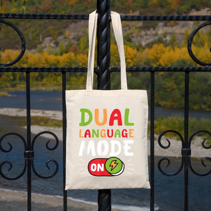 Dual Language Teacher Bilingual Teacher Canvas Tote Bag, funny design Dual Language Teacher Bilingual Teacher Canvas Tote Bag, funny design