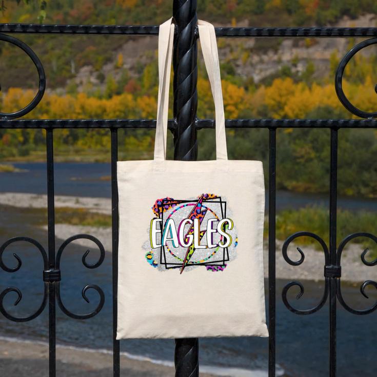 Eagles Teacher School Sports Fan Team Spirit Canvas Tote Bag, funny design