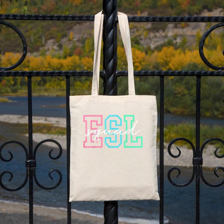 ESL Squad Teacher English As A Second Language Canvas Tote Bag, Esl Teacher Gifts, English Teacher Gifts, funny design ESL Squad Teacher English As A Second Language Canvas Tote Bag, Esl Teacher Gifts, English Teacher Gifts, funny design