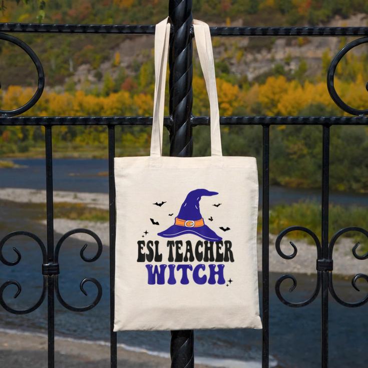 ESL Teacher Witch Halloween Matching Group Costume Canvas Tote Bag, Esl Teacher Gifts, funny design ESL Teacher Witch Halloween Matching Group Costume Canvas Tote Bag, Esl Teacher Gifts, funny design