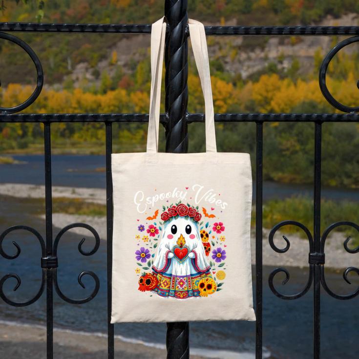 Espooky Vibes Maestra Halloween Spanish Mexican Teacher Canvas Tote Bag, funny design Espooky Vibes Maestra Halloween Spanish Mexican Teacher Canvas Tote Bag, funny design