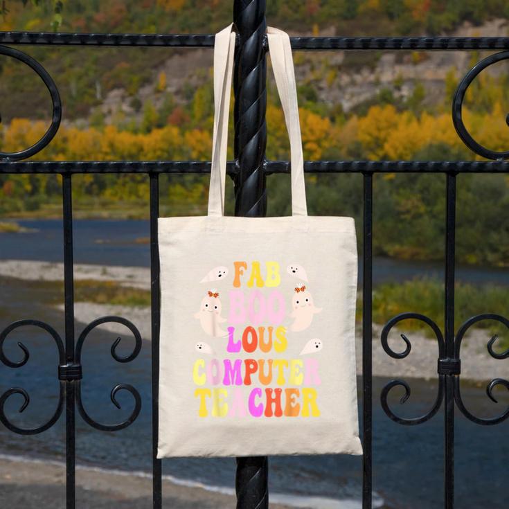 Faboolous COMPUTER TEACHER Costume This Is My Spooky Mom Dad Canvas Tote Bag, Couple Gifts, funny design Faboolous COMPUTER TEACHER Costume This Is My Spooky Mom Dad Canvas Tote Bag, Couple Gifts, funny design