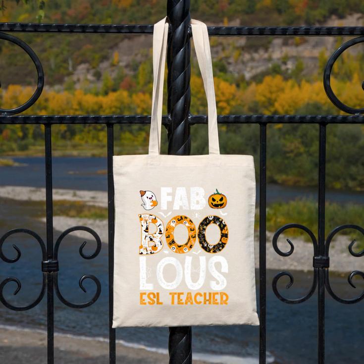 Faboolous ESL ESOL Teacher Spooky Teacher Halloween Costume For Men Women Canvas Tote Bag, Esl Teacher Gifts, funny design Faboolous ESL ESOL Teacher Spooky Teacher Halloween Costume For Men Women Canvas Tote Bag, Esl Teacher Gifts, funny design