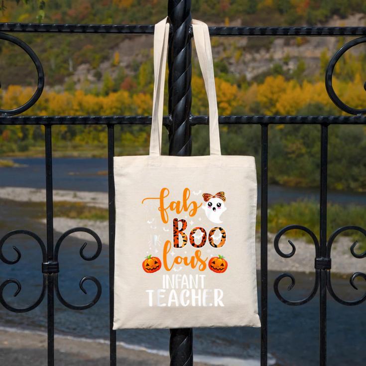 Faboolous INFANT Teacher Halloween Canvas Tote Bag, funny design