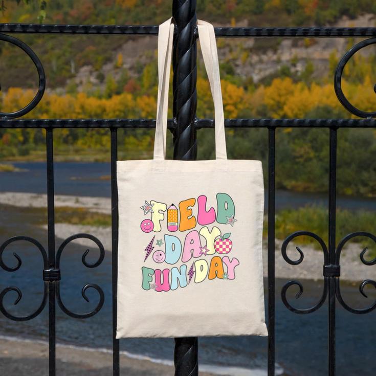 Field Day Fun Day Last Day Of School Teacher Student Canvas Tote Bag, funny design Field Day Fun Day Last Day Of School Teacher Student Canvas Tote Bag, funny design