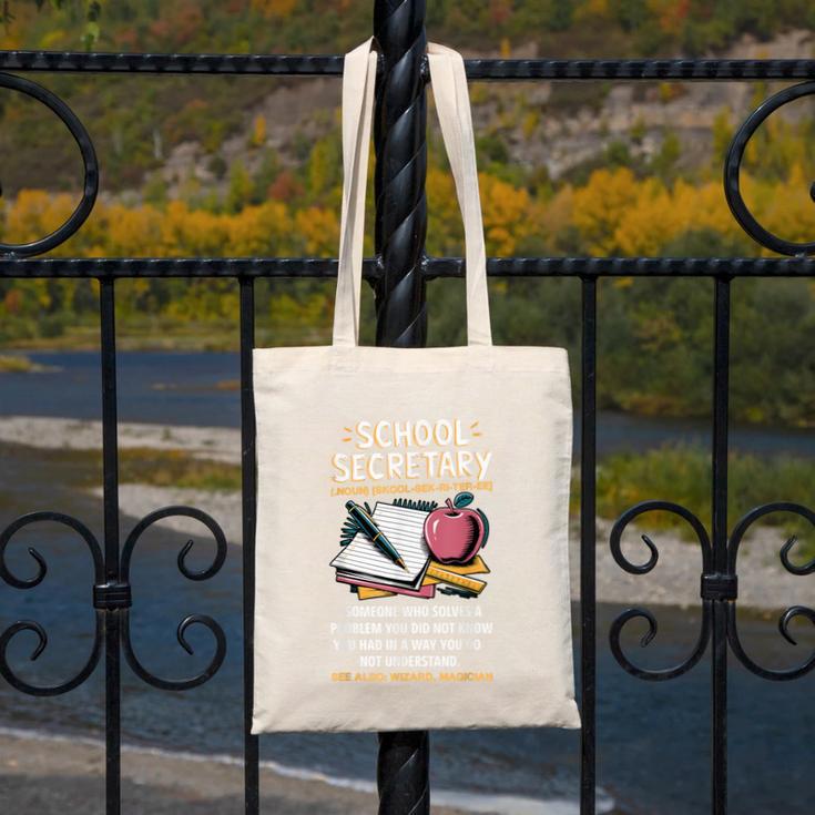 Front Office Teacher Admin Meaning School Secretary Canvas Tote Bag, funny design Front Office Teacher Admin Meaning School Secretary Canvas Tote Bag, funny design