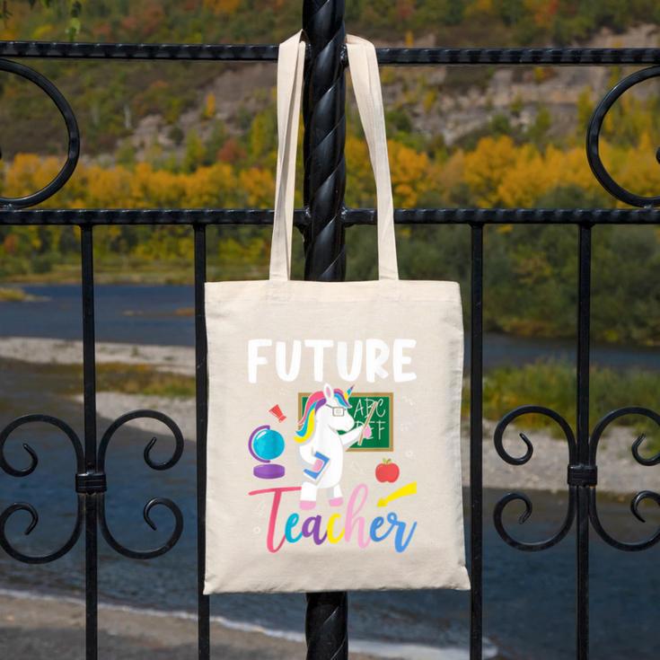 Future Teacher School Teacher Female Canvas Tote Bag, Future Teacher Gifts, funny design