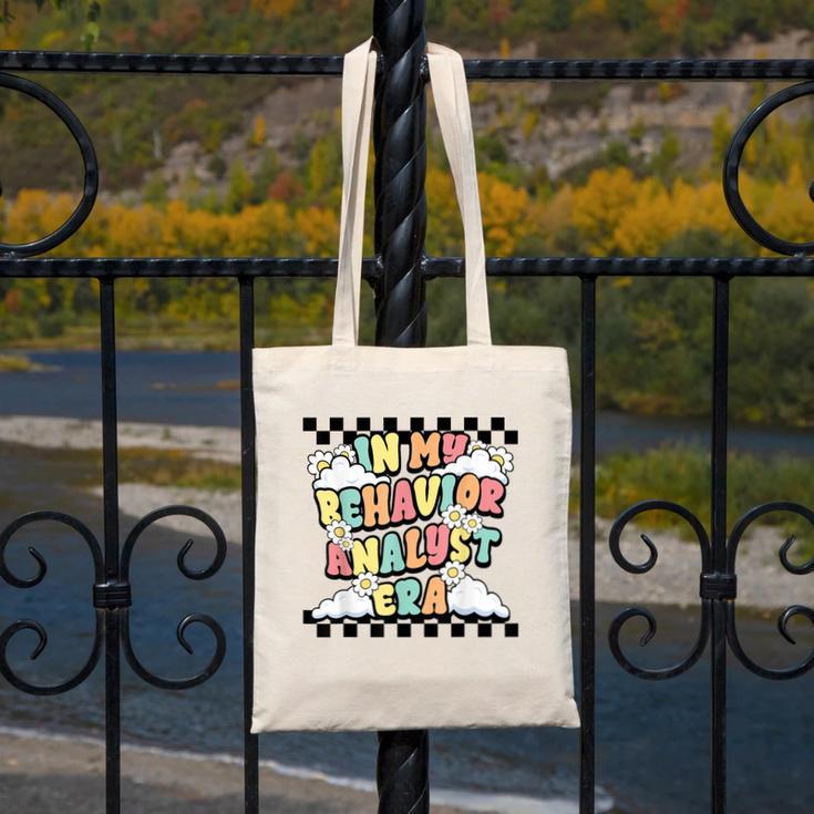 Groovy ABA RBT Therapist In My Behavior Analyst Era Teacher Canvas Tote Bag, Groovy Teacher Gifts, funny design Groovy ABA RBT Therapist In My Behavior Analyst Era Teacher Canvas Tote Bag, Groovy Teacher Gifts, funny design