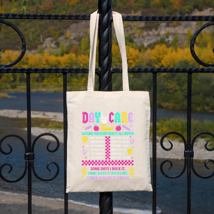 Groovy Day Care Some Days I Rock It Day Care Teacher Life Canvas Tote Bag, Groovy Teacher Gifts, funny design Groovy Day Care Some Days I Rock It Day Care Teacher Life Canvas Tote Bag, Groovy Teacher Gifts, funny design