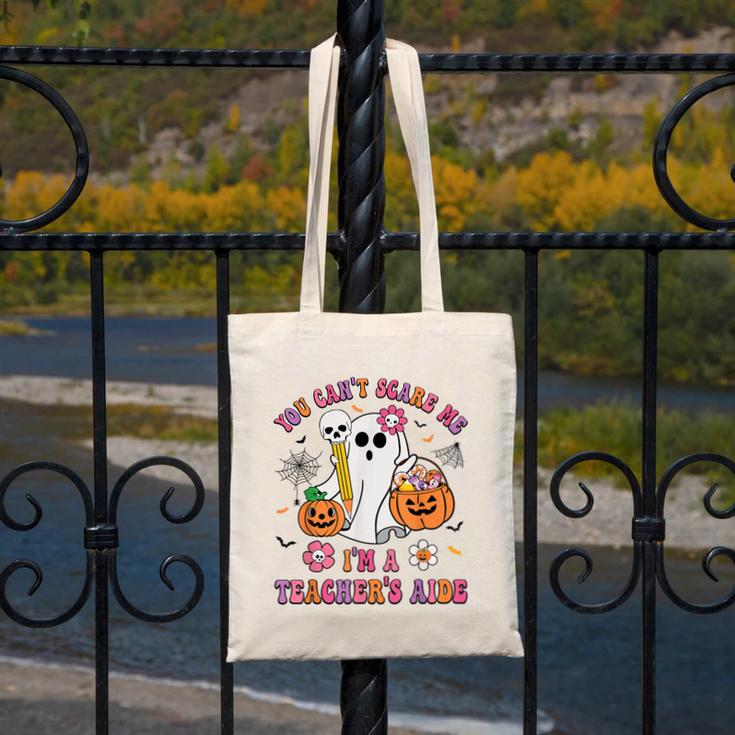 Halloween You Can't Scare Me I'm A School Teacher's Aide Canvas Tote Bag, funny design Halloween You Can't Scare Me I'm A School Teacher's Aide Canvas Tote Bag, funny design