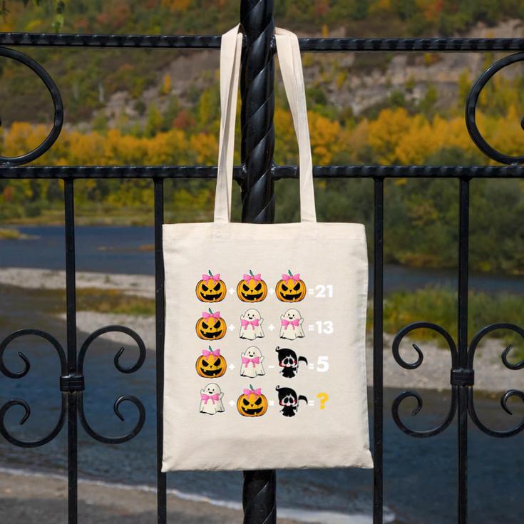 Halloween Math Teacher Men Women Order Of Operations Canvas Tote Bag, funny design