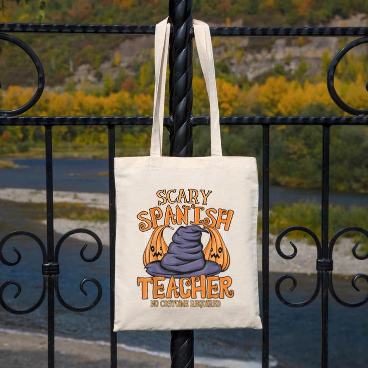 Halloween Scary Spanish Teacher No Costume Required For Men Women Canvas Tote Bag, funny design
