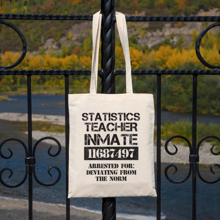 Halloween Statistics Teacher Prisoner Costume Canvas Tote Bag, funny design Halloween Statistics Teacher Prisoner Costume Canvas Tote Bag, funny design