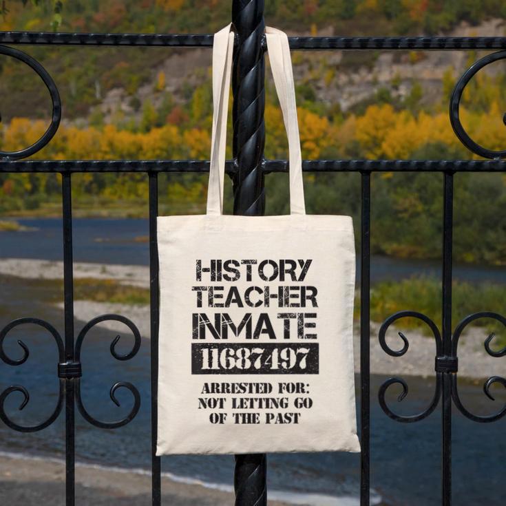 Halloween History Teacher Prisoner Costume Canvas Tote Bag, History Teacher Gifts, funny design Halloween History Teacher Prisoner Costume Canvas Tote Bag, History Teacher Gifts, funny design