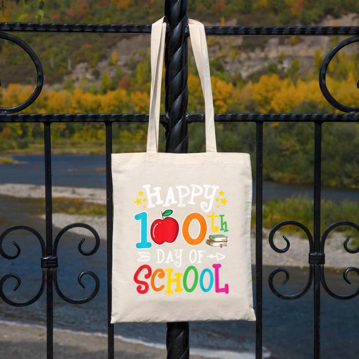 Happy 100th Day Of School Teachers 100 Days Of School Kids Canvas Tote Bag, funny design Happy 100th Day Of School Teachers 100 Days Of School Kids Canvas Tote Bag, funny design