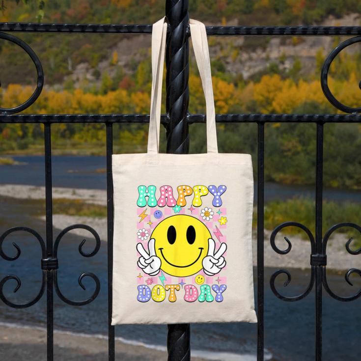 Happy Dot Day Shirts Teacher Student Girls Kids Smile Face Canvas Tote Bag, funny design Happy Dot Day Shirts Teacher Student Girls Kids Smile Face Canvas Tote Bag, funny design
