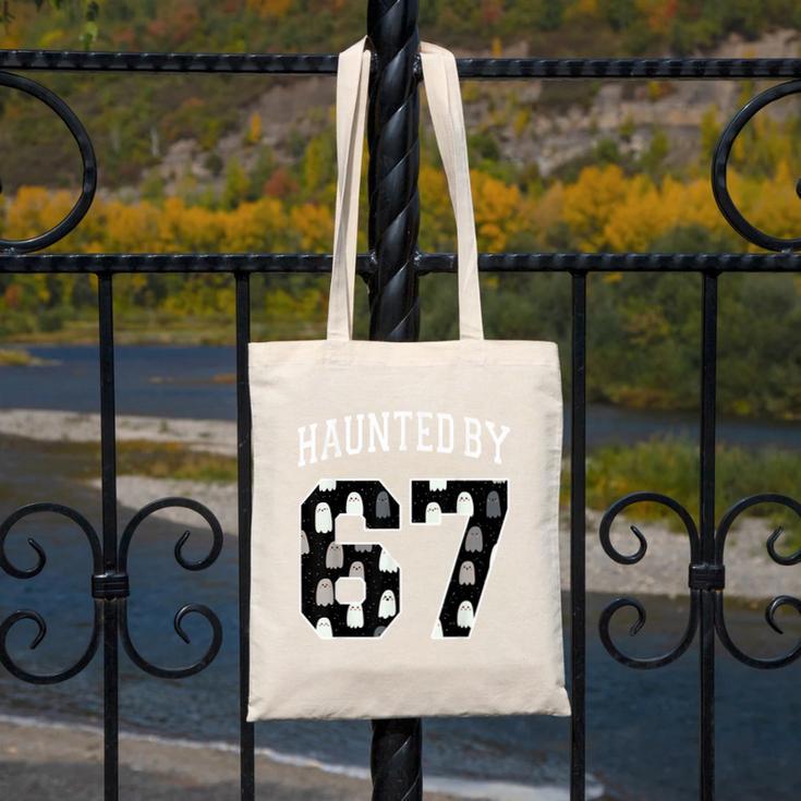 Haunted By 6 7 67 Six Seven Halloween Teacher Mom Canvas Tote Bag, Couple Gifts, funny design Haunted By 6 7 67 Six Seven Halloween Teacher Mom Canvas Tote Bag, Couple Gifts, funny design