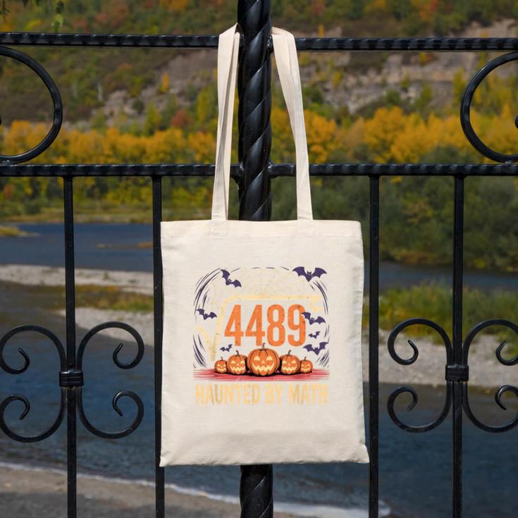 Haunted By Math 67 Meme Math Teacher Square Root 4489 Canvas Tote Bag, funny design