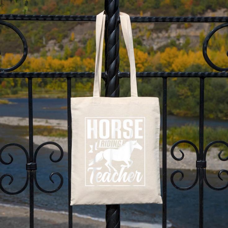 Horse Riding Teacher Rider Lover Equestrian Men Women Kids Canvas Tote Bag, funny design