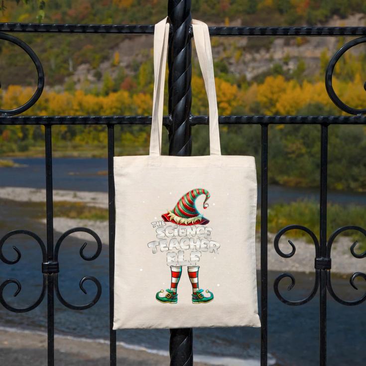 I'm The Science Teacher Elf Family Matching Group Christmas Canvas Tote Bag, Science Teacher Gifts, funny design