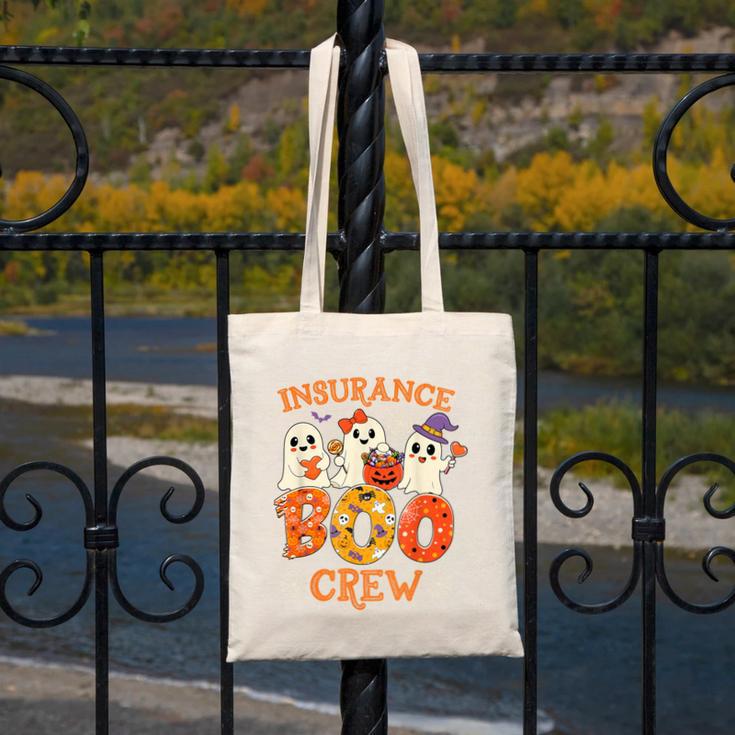 Insurance Boo Crew Halloween Spooky Costume Teacher Canvas Tote Bag, funny design Insurance Boo Crew Halloween Spooky Costume Teacher Canvas Tote Bag, funny design