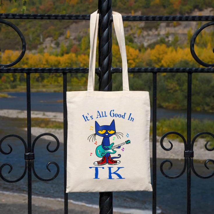 Its All Good In TK Cat Transitional Kindergarten Teacher Kid Canvas Tote Bag, funny design Its All Good In TK Cat Transitional Kindergarten Teacher Kid Canvas Tote Bag, funny design