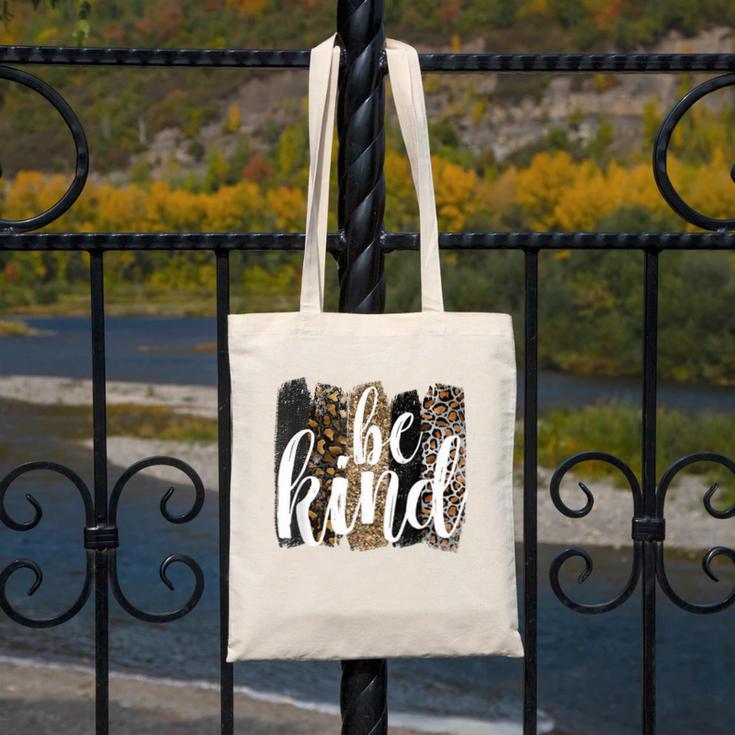 Be Kind Women Inspirational Teacher Animal Print Canvas Tote Bag, funny design Be Kind Women Inspirational Teacher Animal Print Canvas Tote Bag, funny design