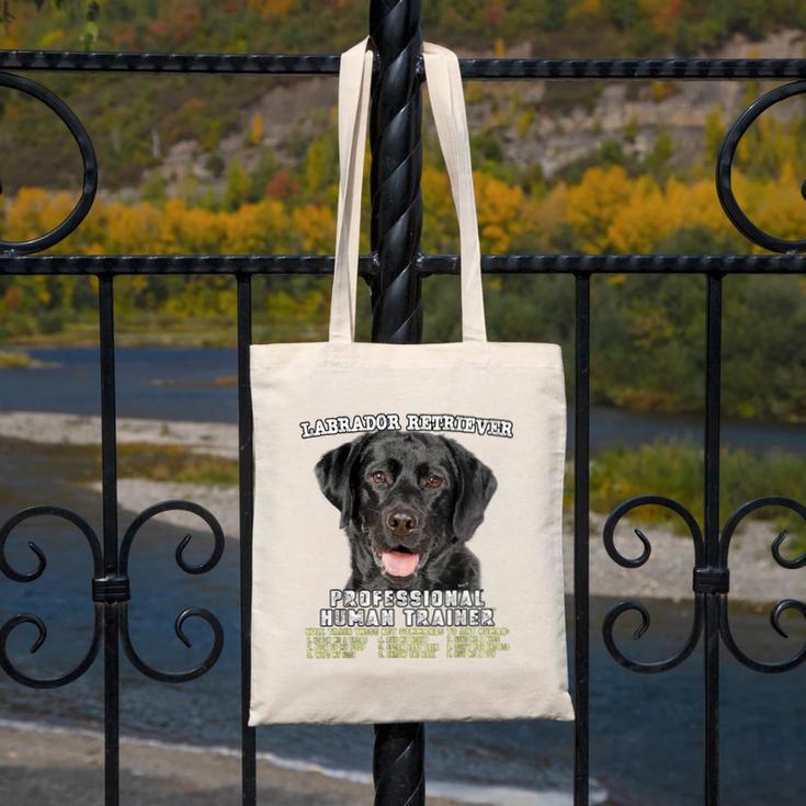 Labrador Retriever Lab Professional Human Trainer Canvas Tote Bag, funny design