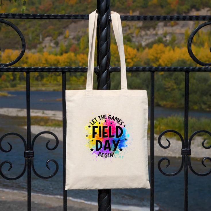 Let The Games Begin Field Day Fun Day Teachers Boys Girls Canvas Tote Bag, funny design Let The Games Begin Field Day Fun Day Teachers Boys Girls Canvas Tote Bag, funny design