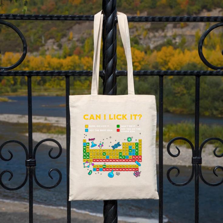 Can I Lick It Periodic Table Science Teacher Student Premium Tri-Blend Canvas Tote Bag, Science Teacher Gifts, funny design Can I Lick It Periodic Table Science Teacher Student Premium Tri-Blend Canvas Tote Bag, Science Teacher Gifts, funny design